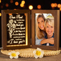 Aunt Gifts from Niece Nephew Aunt Christmas Gifts Auntie Gift, Engraved Night Light with Aunts Picture Frame Solid Wood, Best Auntie Ever Aunts Birthday Gift for Women - 5x7 Photos Table Display