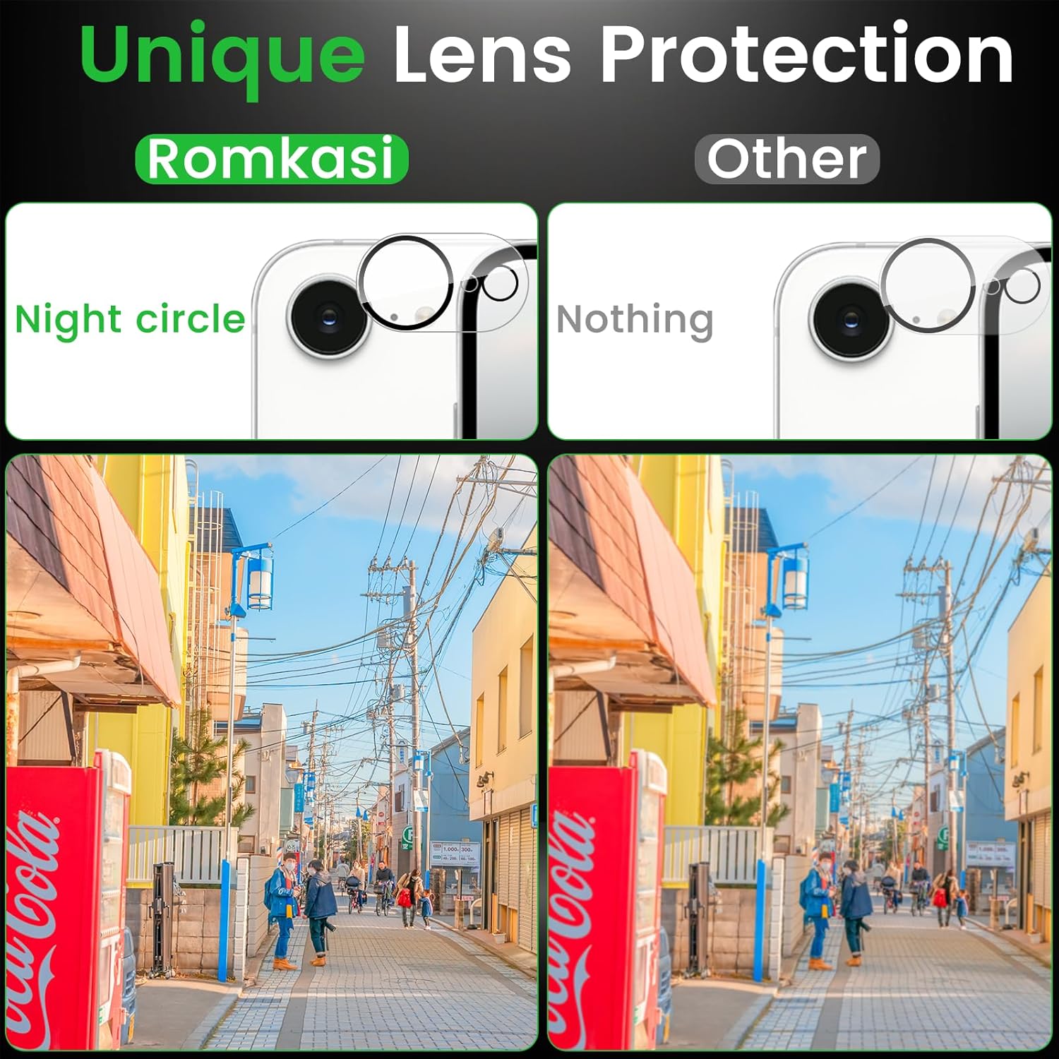 3 Pack Privacy Screen Protector for iPhone 16e 6.1 Inch with 3 Pack Camera Lens Protector, Anti Spy Tempered Glass Film, Anti-Scratch, Touch Sensitive, Case Friendly