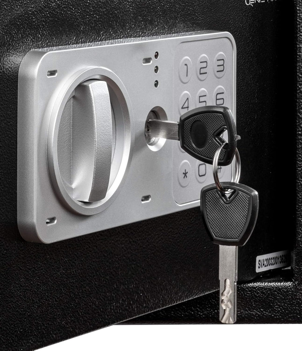 Genie Hand – Time Delay Safe, Anti Robbery Safe Box, Timed Controlled Opening – B-Class Lock – Anti Bounce Technology (Large - Standard)
