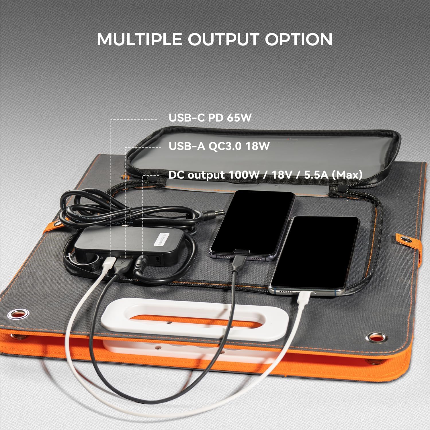 Solar Generator With Solar Panel Included, FF Flashfish 200W Portable Power Station+100W Solar Panel(DC/USB-A/USB-C Output), Backup Power Battery And Solar Panel Kit For Camping Home Power Outage