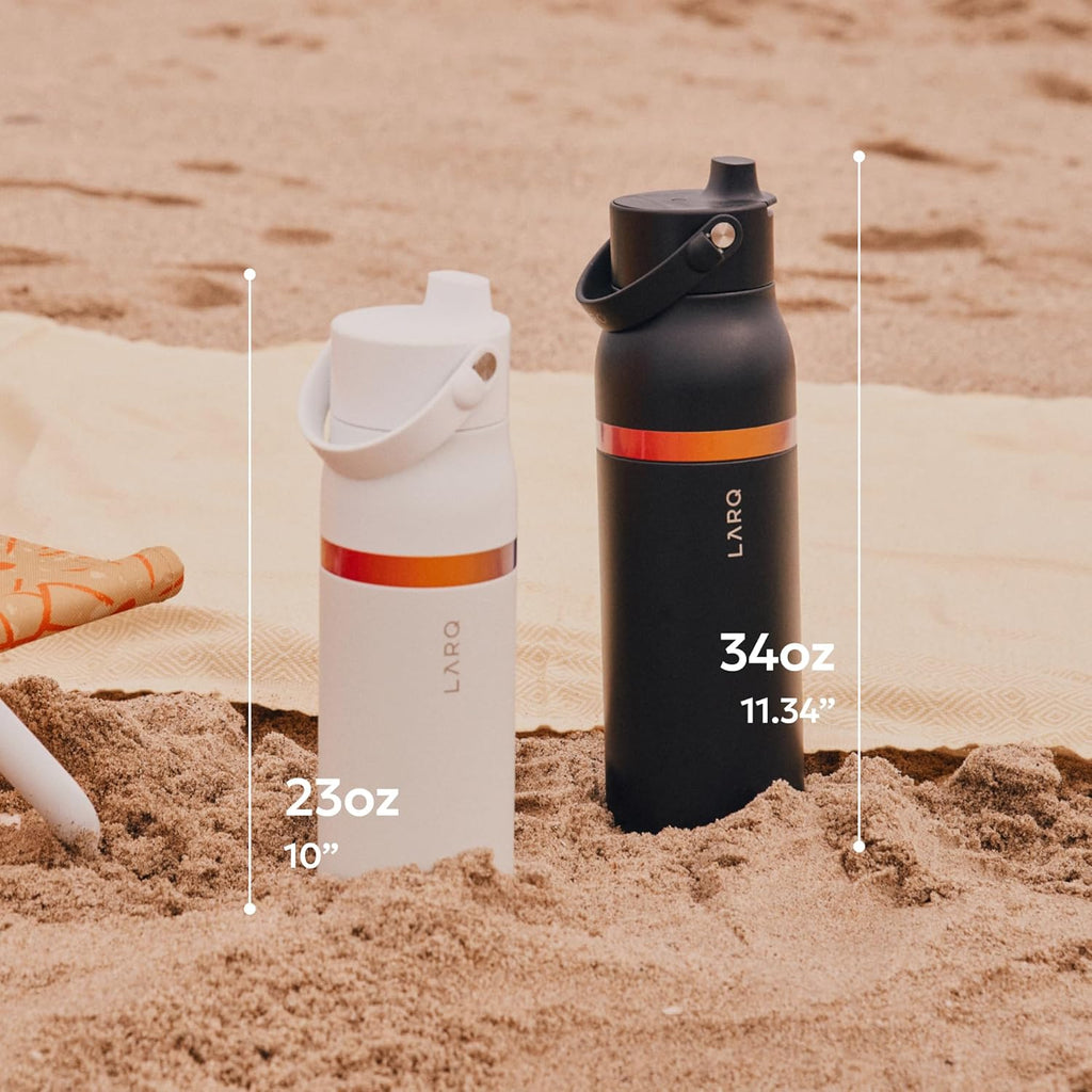 LARQ Bottle Swig Top Amber Vittoria 23 Oz, Obsidian Black