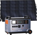 OSCAL 6000W Solar Generator(2025 New),120V/240V Split Phase Voltage Portable Power Station PowerMax 6000 with 4×200W Panel, 6000w AC Output (9000W Surge),2400W MPPT Solar for Emergency 001