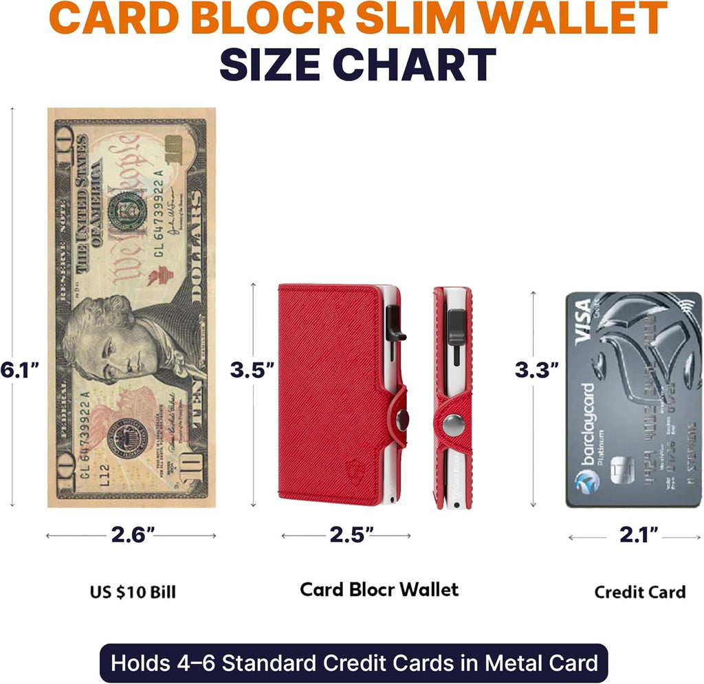 Conceal Plus Small RFID Wallet for Women, Slim Compact RFID Blocking Credit Card Holder Womens Wallet, Smart Pop Up Minimalist Card Case, Holds 4-6 Standard Cards Plus Cash & ID, Compact Travel Wallet
