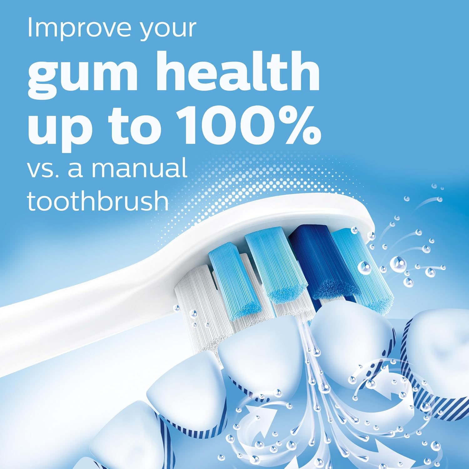 Philips Sonicare Compact Flosser 1000, Purple, ProtectiveClean 5300 Rechargeable Electric Toothbrush and 2PK Compact Nozzle Bundle
