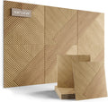 Large Felt Bulletin Board,Cork Board Alternative 70.87'' x 47.24'' Art Acoustical Wall Panels-6 Pack with 60 Adhesive Tabs,for Recording Studio/Home Offices-Natural Oak/Diamond