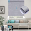 SmartWings Motorized Roller Shades Work with Homekit, Alexa Google, 100% Blackout Smart Blinds for Windows, Cordless Remote Control Window Shades, Essential Grey, Customized Size