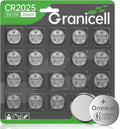 2025 Battery Compatible with Apple AirTag CR2025 Lithium 3V Coin Battery for Child Safety, Suitable for Key Fobs, Smart Sensors, Scales, Candles and More (CR2025-20)