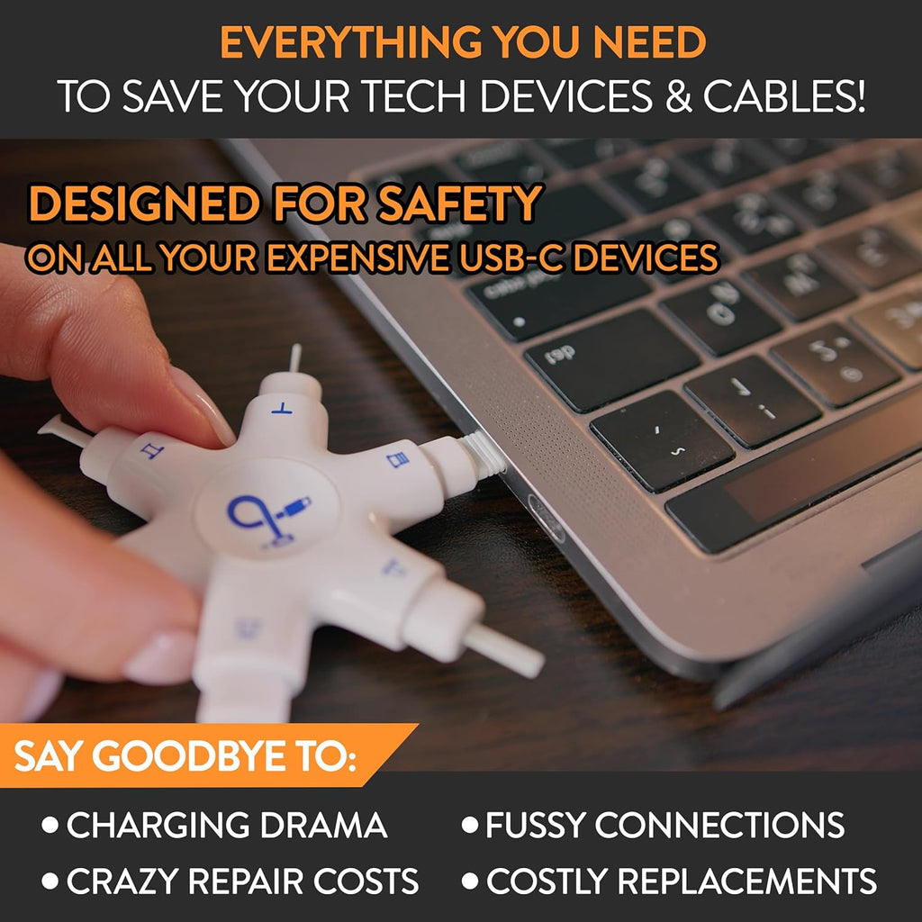 USB-C Multi-Tool Phone Cleaning Kit | Clean Repair & Restore Cell Phone Tablet & Laptop USB C Ports & Cables | Fix Unreliable & Bad Connections | Extend The Life of Your Tech Devices (Black)