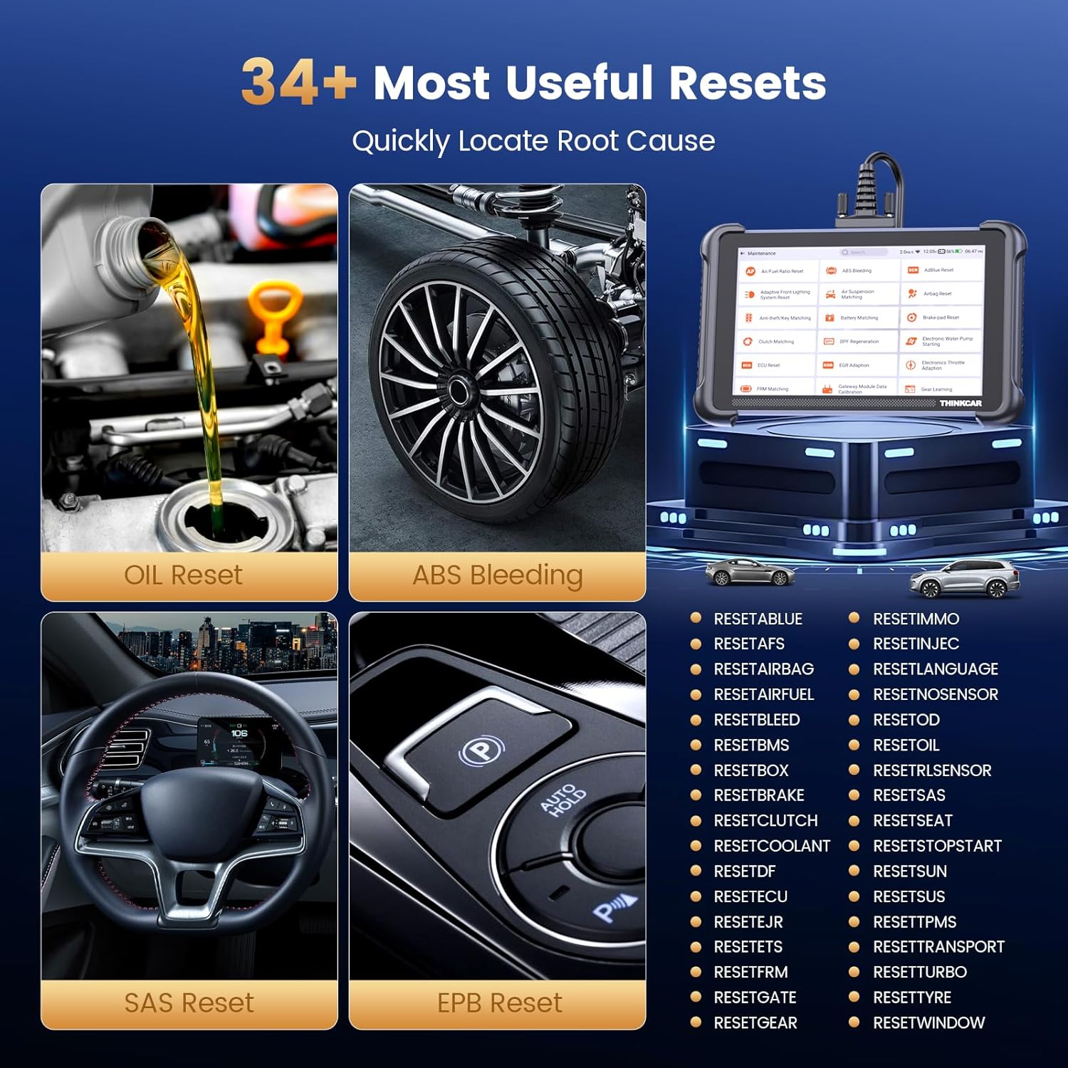 THINKCAR THINKSCAN 689 OBD2 Scanner, Bidirectional Scan Tool with Lifetime Free Update, 34+ Reset, 3000+ Active Test, ECU Coding, PMI, Wired All System Diagnostic Scanner for Cars, CANFD/DOIP, FCA SGW