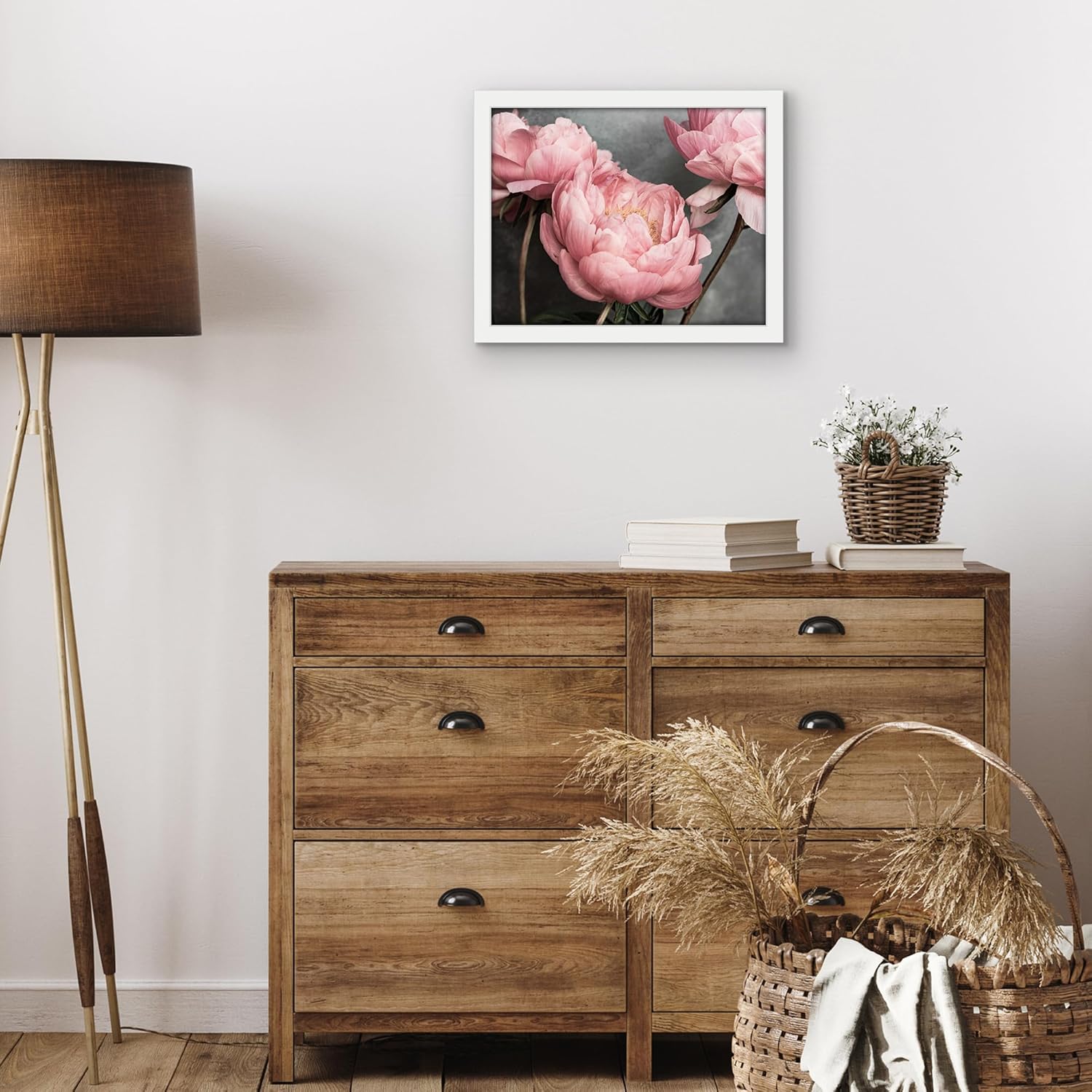 Americanflat 11x14 Picture Frame with Shatter-Resistant Glass - Signature Collection - Gallery-Style Frames Made of Engineered Wood - Photo Frame for Wall Display - White