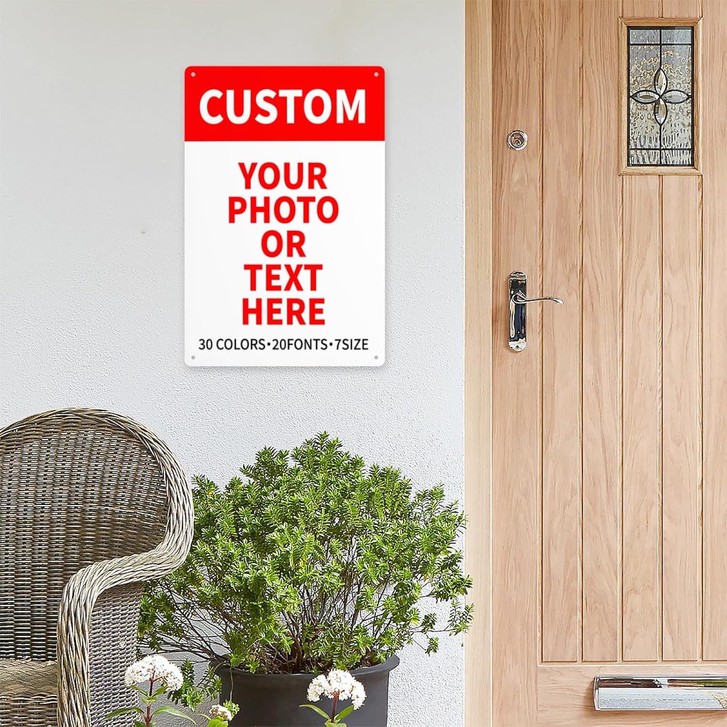 Bulk Custom Signs Outdoor Metal Sign Personalized Signs for Business, Office, Home, Road Signs, Garden Signs, Parking Signs, Decorative Signs, 6''x8''