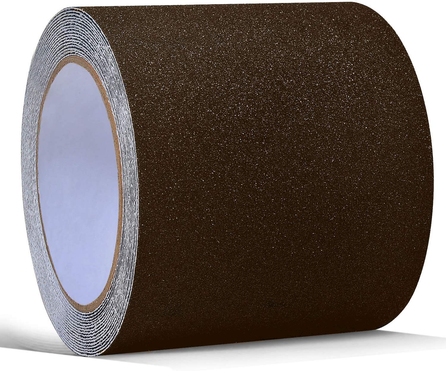 16.4ft X 4 Inch Non Slip Safety Grip Tape for Stairs Steps Non Skid Tread High Traction Friction/Strong Grip Abrasive Adhesive Hazard Caution Tape(4" Width, Brown)…