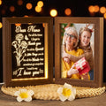 Christmas Grandma Gifts from Grandkids Granddaughter Grandson, Engraved Night Light with Nana Picture Frame 5x7, Nana Gifts Personalized Gift for Grandma Mimi Gigi Granny Grandmother Birthday Gift