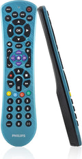 Philips Universal Remote Control, Universal TV Remote Replacement, Samsung TV Remote Control, for Roku Remote Replacement, Vizio, LG, Sony, 4 Device, Blue, SRP4229B/27