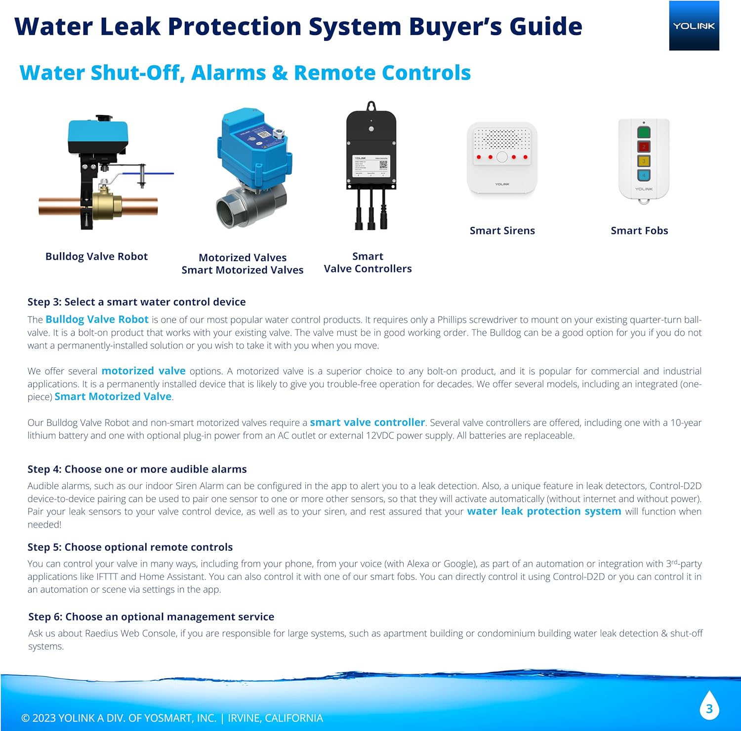 YoLink Water Leak Detector, 1/4 Mile World's Longest Range, Wireless Smart Water Leak Sensor, Alexa, IFTTT, Hub Required