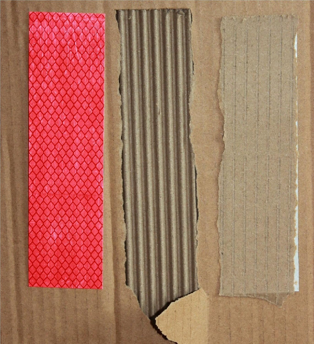 Non Fading Red Reflective Stickers 1 inch X 6 inch, Outdoor Waterproof High Visibility Warning Safety Adhesive Reflector Tape (50 Pcs)