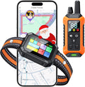 Meowant GPS Wireless Dog Fence System Collar with Training Remote, Free App, Custom GPS Fence(82-7000ft), Beep/Vibration/Correction, Early Alert Band, Waterproof LCD Collar, Dogs 10+Lbs, Outdoor