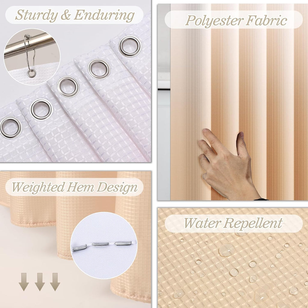 Bathroom Sets with Shower Curtain and Rugs, 27PC Bathroom Accessory Set, White Bathroom Set, White Bathroom Accessories Set with Trash Can, Toilet Brush and Soap Dispensers