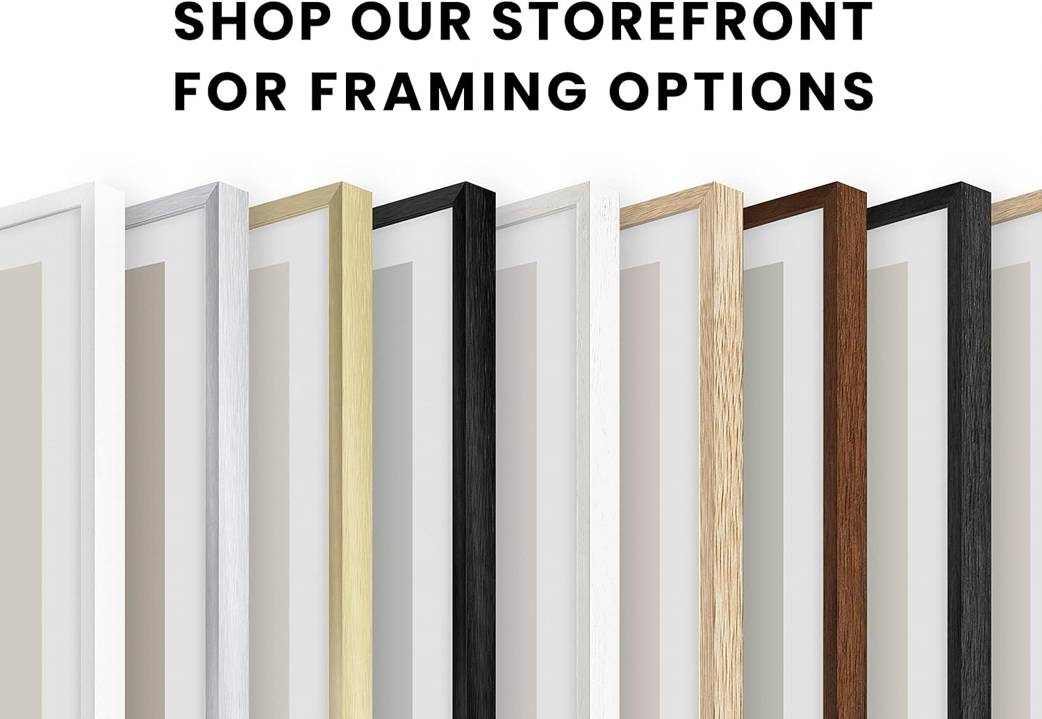 HAUS AND HUES Three 8x10, Three 11x14 - Framed White