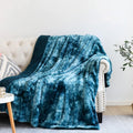 NEWCOSPLAY Super Soft Faux Fur Throw Blanket for Couch Dark Blue Sherpa Fuzzy Plush Warm Blanket for Sofa Bed (Dark Blue, Throw(50"x60"))