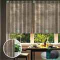 Yoolax Motorized Blinds with Remote, Light Filtering Smart Blinds Compatible with Alexa Google Home, Automatic Shades for Windows Living Room, Custom Size (50% Blackout V-Jungle Brown)