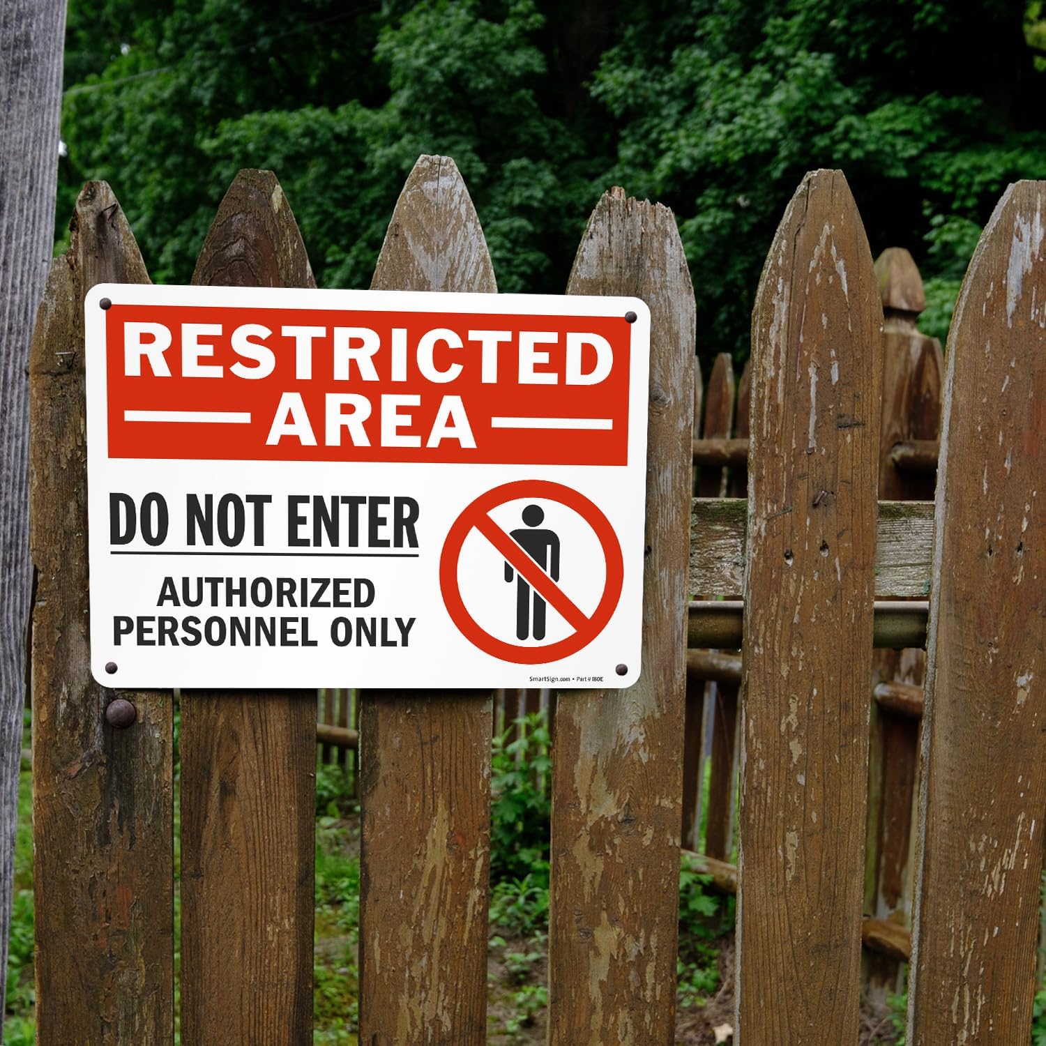 SmartSign 2-Pack 'Restricted Area Do Not Enter Authorized Personnel Only' OSHA Metal Sign - 10" x 14", 40 mil Laminated Rustproof Aluminum, Fade-Resistant, Red, Black and White, Made in USA