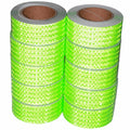 Green Reflective Tape Outdoor Waterproof 2 inch Wide, High Visibility Warning Industrial Marking Tape, Safety Stickers (68 feet,10 Rolls)