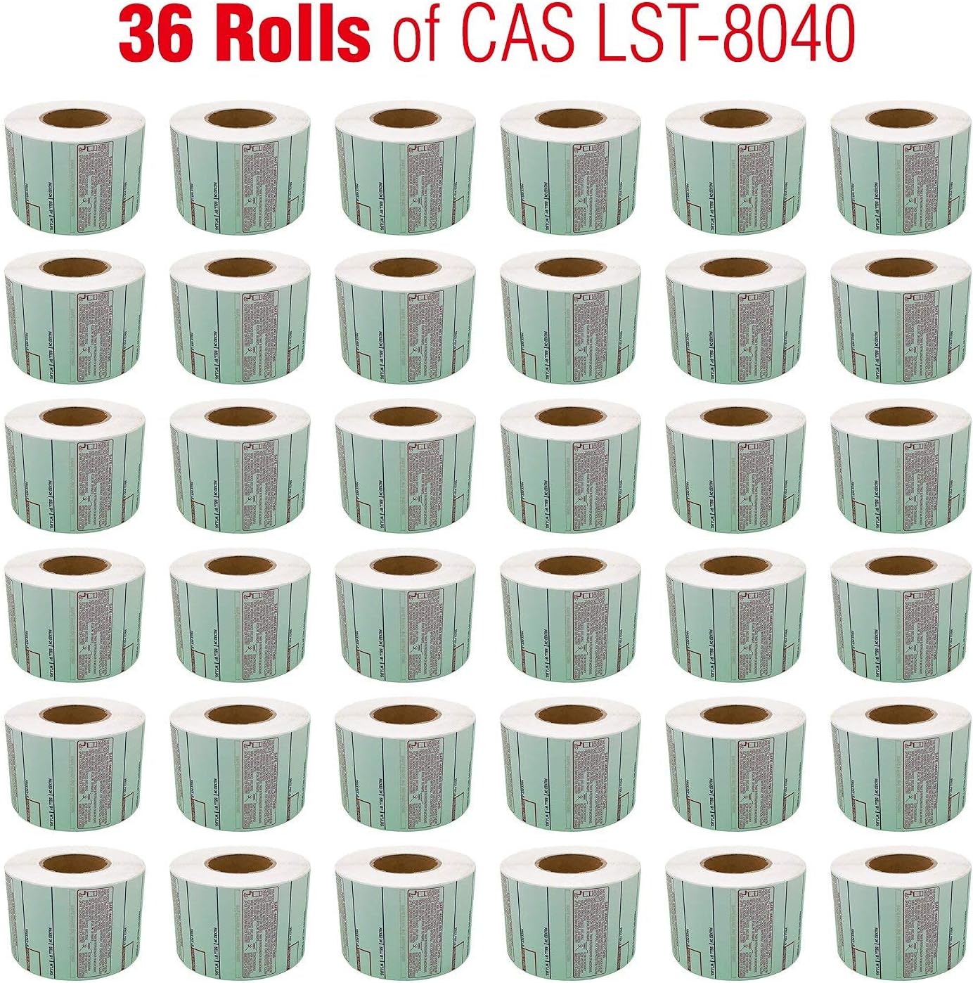 VisionTechShop LST-8040 Printing Scale Label, 58 x 60 mm, UPC/Safe Handling 36 Rolls Per Case, Lower Price Than 12 Rolls