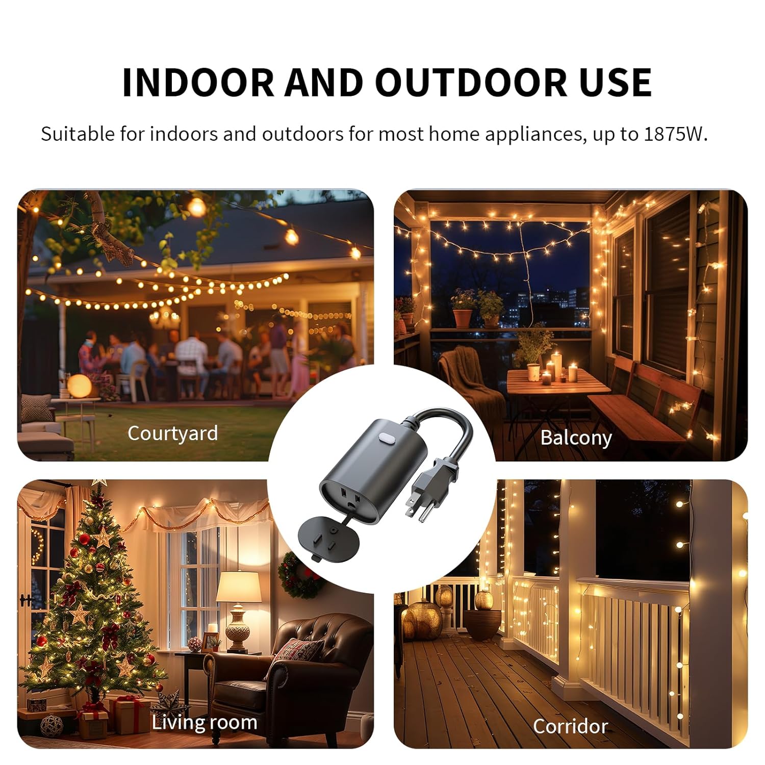 Minoston Zwave Smart Plug, Z-Wave Outdoor Plug with Energy Monitoring, Zwave Outlet Built-in Repeater Range Extender, Z-Wave Hub Required, Compatible with Alexa and Google Assistant (MP22ZP)