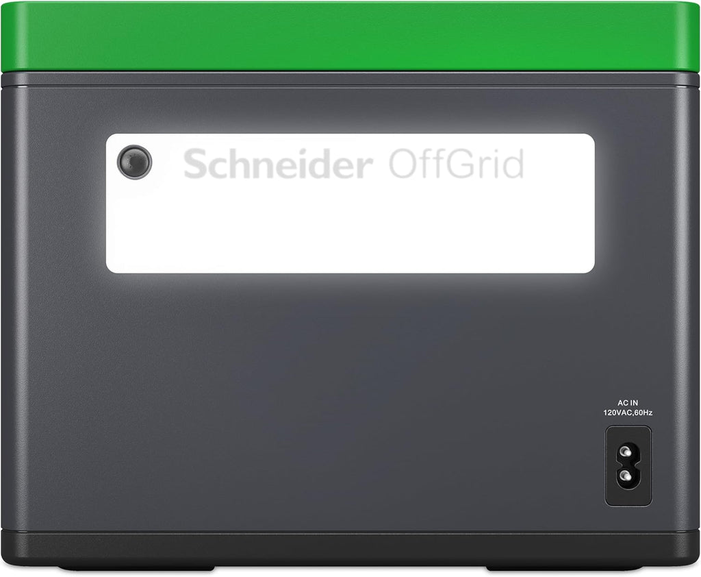 Schneider OffGrid 517Wh Portable Power Station, PPS500 Portable Solar Generator with Wireless Charging Pad, for Camping or Home