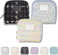 Stuffdatas Travel Jewelry Case, Stuffdatas Bags, Small Jewelry Travel Pouch Mini, Travel Jewelry Organizer Pouch Velvet, with 5 Compartments (3PCS-1)