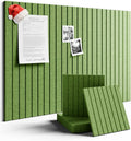 Large Felt Bulletin Board 48" x 36" Cork Board Alternative - 6 Pack with 40 Safe Removable Adhesive Tabs, Cork Boards for Walls Cork Board for Home Office Classroom Pin Board-Kelly Green