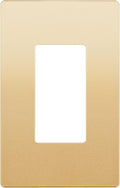 LIDER Matte Finish Decorator Switch Cover, Screwless Wall Plate, Mid-Size 1-Gang 4.88" x 3.11", Unbreakable Polycarbonate Thermoplastic, UL Listed, LSWP-31M-GD, Gold