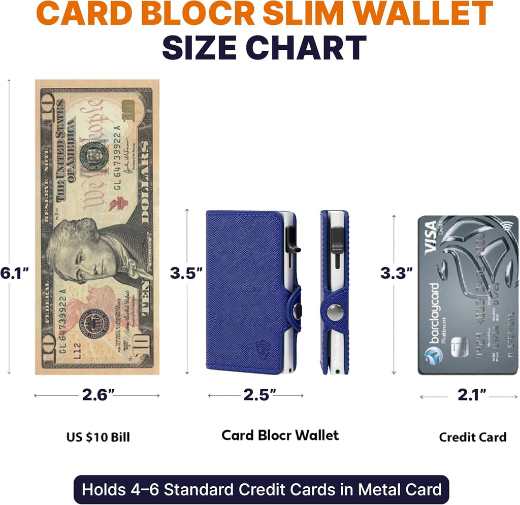 Conceal Plus Small RFID Wallet for Women, Slim Compact RFID Blocking Credit Card Holder Womens Wallet, Smart Pop Up Minimalist Card Case, Holds 4-6 Standard Cards Plus Cash & ID, Compact Travel Wallet