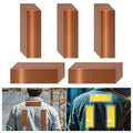 Non Fading Brown Reflective Stickers 2 inch X 6 inch, Outdoor Waterproof High Visibility Warning Safety Adhesive Reflector Tape (50 Pcs)