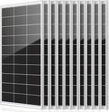 10pack 1500 Watt Solar Panels Monocrystalline Cell High-Efficiency PV Module, Solar Panels for Homes Camping RV Battery Boat Caravan and Other Off-Grid System