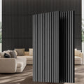 Wood Wall Panels, 45.3" x 23.6" Acoustic Panels for Wall and Ceiling, 3D Fluted Sound Absorbing Panel for Interior Wall Decor Noise Reduction (2Pcs-Gray)
