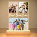 Custom Picture Frames with Photo, Personalized Photo Frame with Night Light, Customized Photo Frames, Personalized Valentines Day Gifts for Dad Baby Kid Family