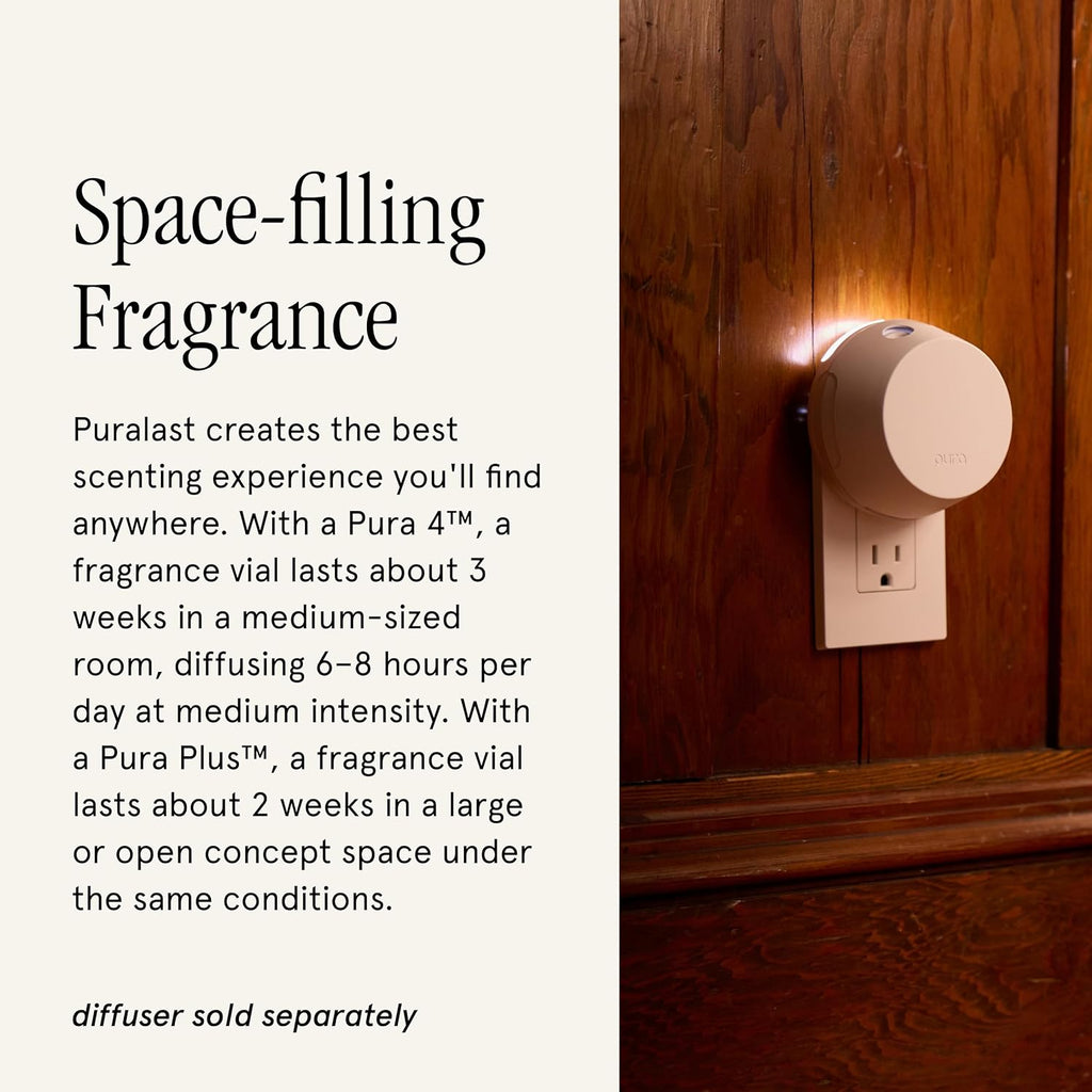 PuraHome Scent Refill - Smart Home Air Diffuser - Up to 120-Hours of Luxury Fragrance per Refill - Home Essential - Clean & Safe Diffuser Fragrance - 2 Pack, Yuzu Citron