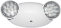 LIT-PaTH LED Emergency Lighting Fixtures with 2 LED Bug Eye Heads and Back Up Batteries- US Standard Exit Light, UL 924 and CEC Qualified, 120/277 Voltage, White, 1-Pack
