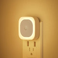 2 Pack Plug in Night Light with Motion Sensor & Dusk to Dawn Sensor, 3 Sensor Modes, Dimmable Night Lights Plug into Wall, Warm White Nightlight for Kids, Bathroom, Bedroom, Kitchen, Indoor