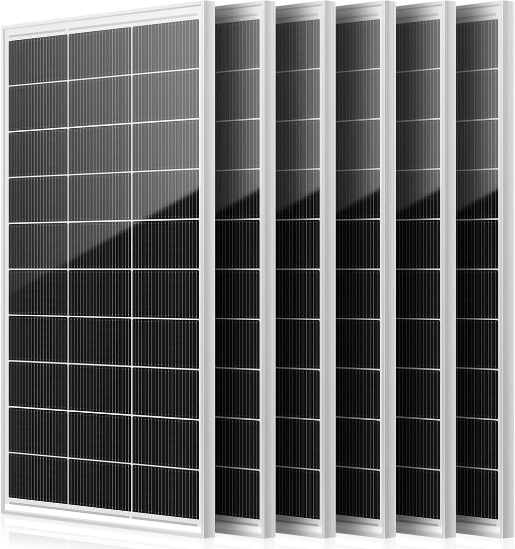 150W 6pack Solar Panel 900 Watt Solar Panels Monocrystalline Cell High-Efficiency PV Module, Solar Panels for Homes Camping RV Battery Boat Caravan and Other Off-Grid System
