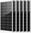 150W 6pack Solar Panel 900 Watt Solar Panels Monocrystalline Cell High-Efficiency PV Module, Solar Panels for Homes Camping RV Battery Boat Caravan and Other Off-Grid System