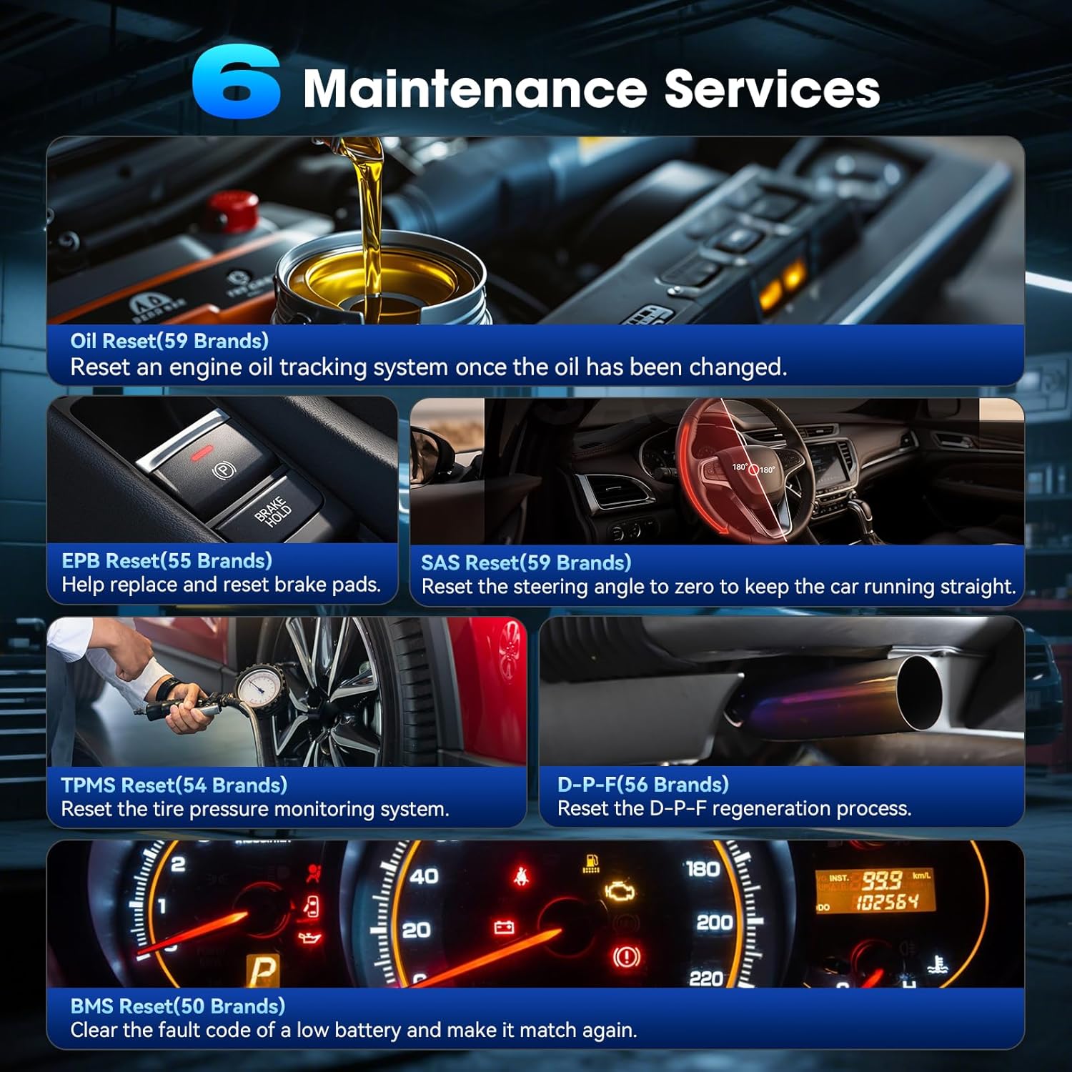 All Systems OBD2 Scanner, MA200 Plus Car Code Reader for 10000+ Car Models, with 6 Services Full OBD2 Live Data Battery Test Diagnostic Scan Tools Lifetime Free Upgrade
