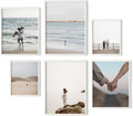 HAUS AND HUES White Frames for Gallery Wall - Set of 6 Picture Collage Frames for Wall, picture Frame Sets for Wall Collage, Gallery Wall Frame Set (Two 8x10, Two 11x14, Two 12x16 Framed White)