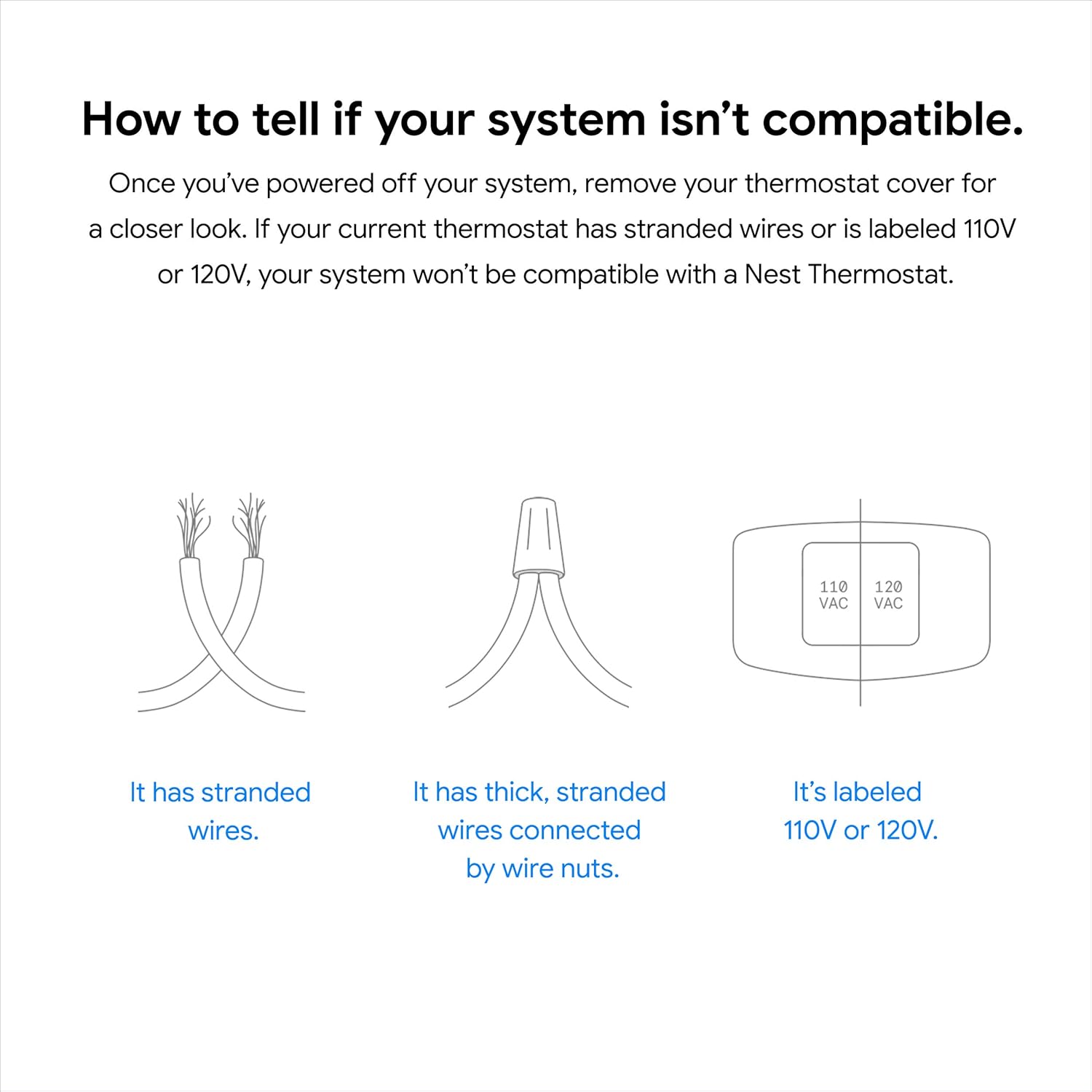 Google Nest Thermostat - Smart Thermostat for Home - Programmable Wifi Thermostat - Fog