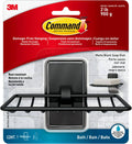 Command Soap Dish for Shower, Damage-Free Hanging, No Tools Soap Holder for Holiday Guests, 1 Matte Black Dish and 2 Water-Resistant Strips