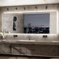 TETOTE 96 x 36 Inch LED Backlit Bathroom Mirror with Lights,Anti-Fog Lighted Mirror,Dimmable,Vanity Mirror,Wall Mounted