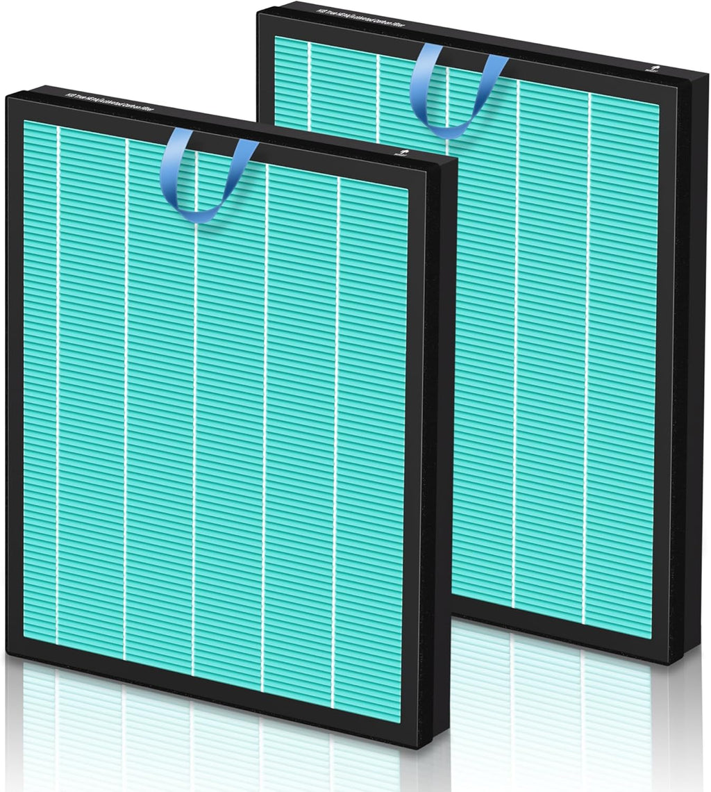Vital 200S Smoke Remover Replacement Filter for LEVOIT Vital 200S and Vital 200S-P Air Purifier, True HEPA and Activated Carbon Filter, Vital 200S-RF-SR, 2 Pack, Blue