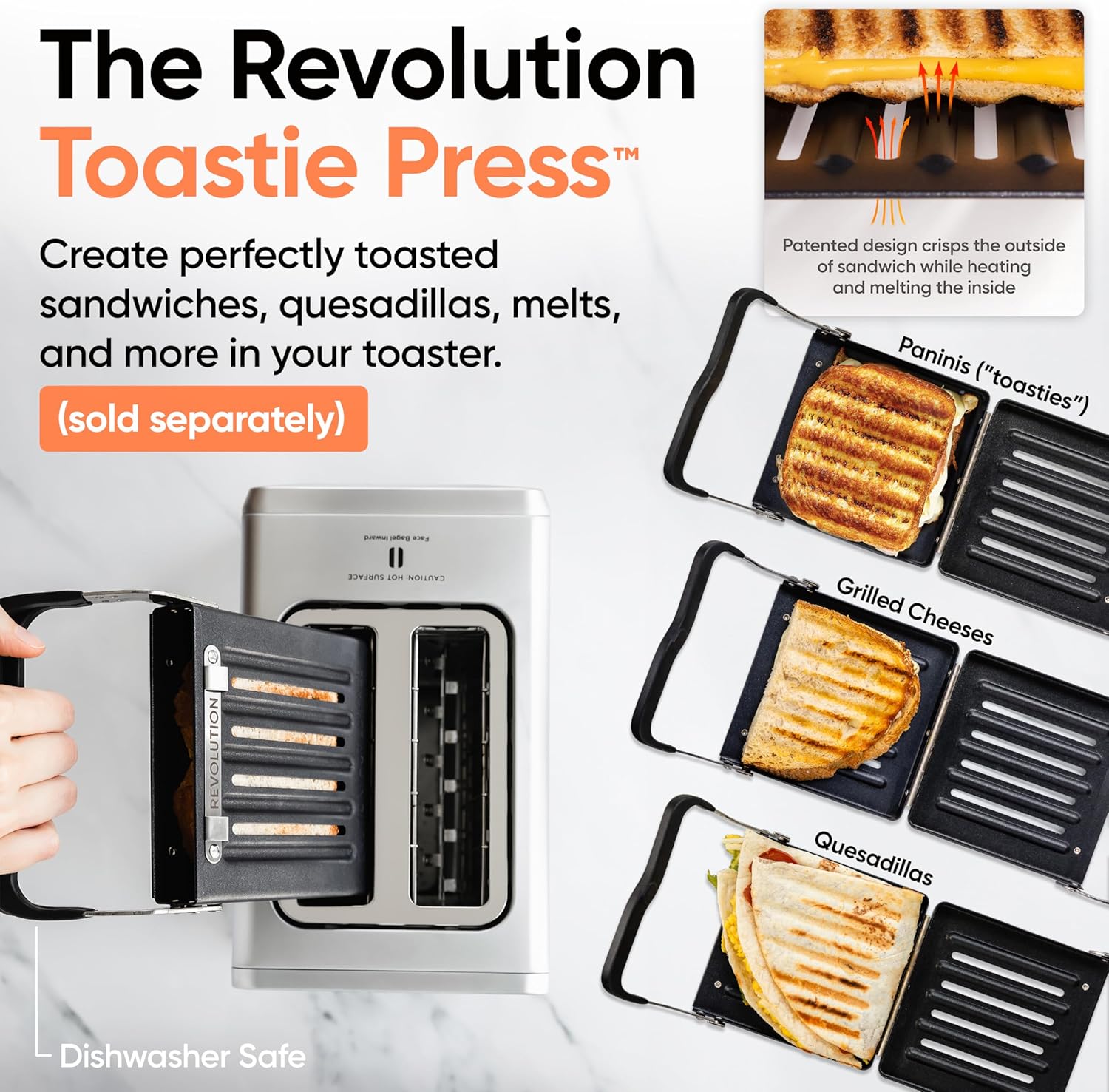 Revolution R180 Connect Touchscreen Smart Toaster with High-Speed InstaGLO Technology – Choose from 6 Bread Types, 7 Browning Levels, & Toastie Press Mode (Black, 2-Slice)